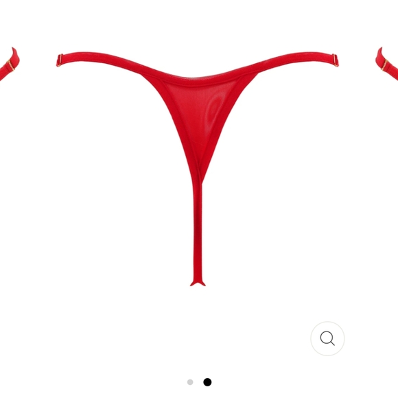 Red Laina rauma adjustable mesh thong - Picture 3 of 3